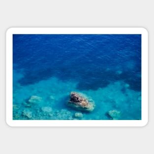 Sea with clear turquoise blue water Sticker